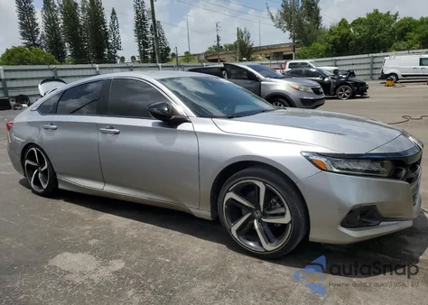 2021 Honda Accord Sport из США, поврежденный, VIN 1HGCV1F31MA020880
